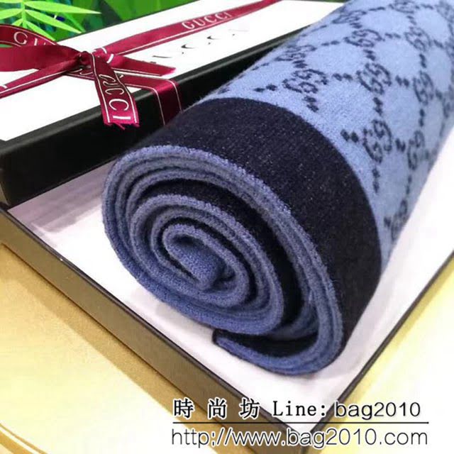 GUCCI古馳經典爆款 歐洲走秀款羊毛圍巾 男女同款 LLWJ6793